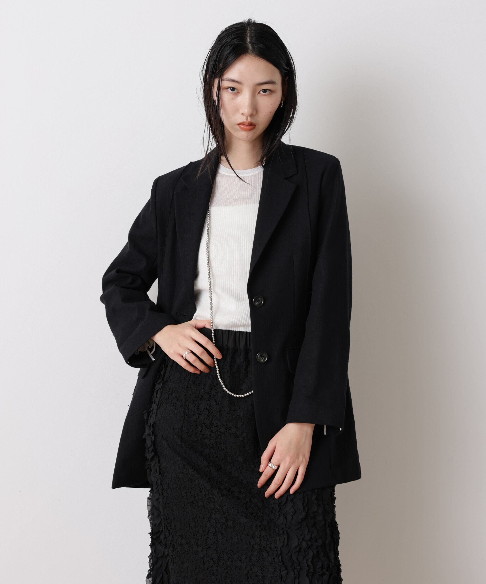 nano･universe「「STEVELOUR」リネンコットンジャケット」|テーラードジャケット|