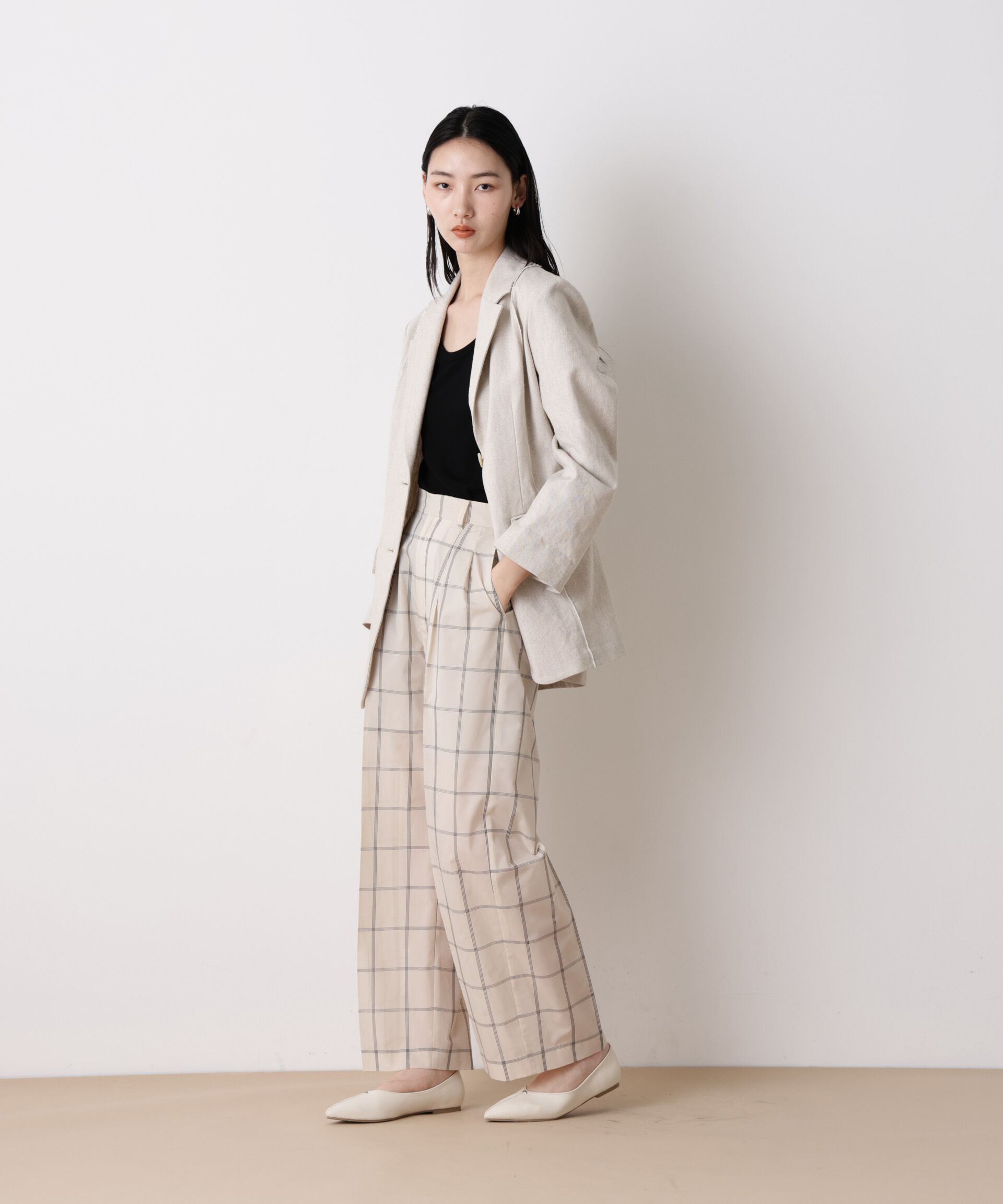 nano･universe「「STEVELOUR」リネンコットンジャケット」|テーラードジャケット|