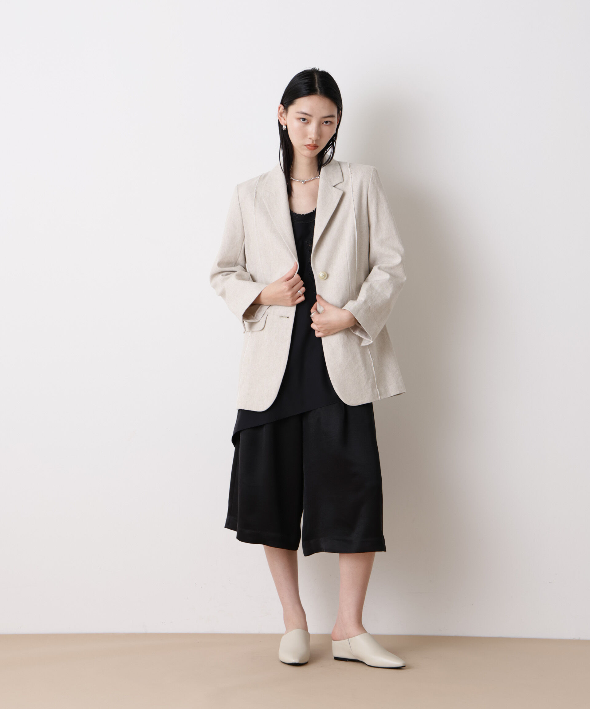 nano･universe「「STEVELOUR」リネンコットンジャケット」|テーラードジャケット|