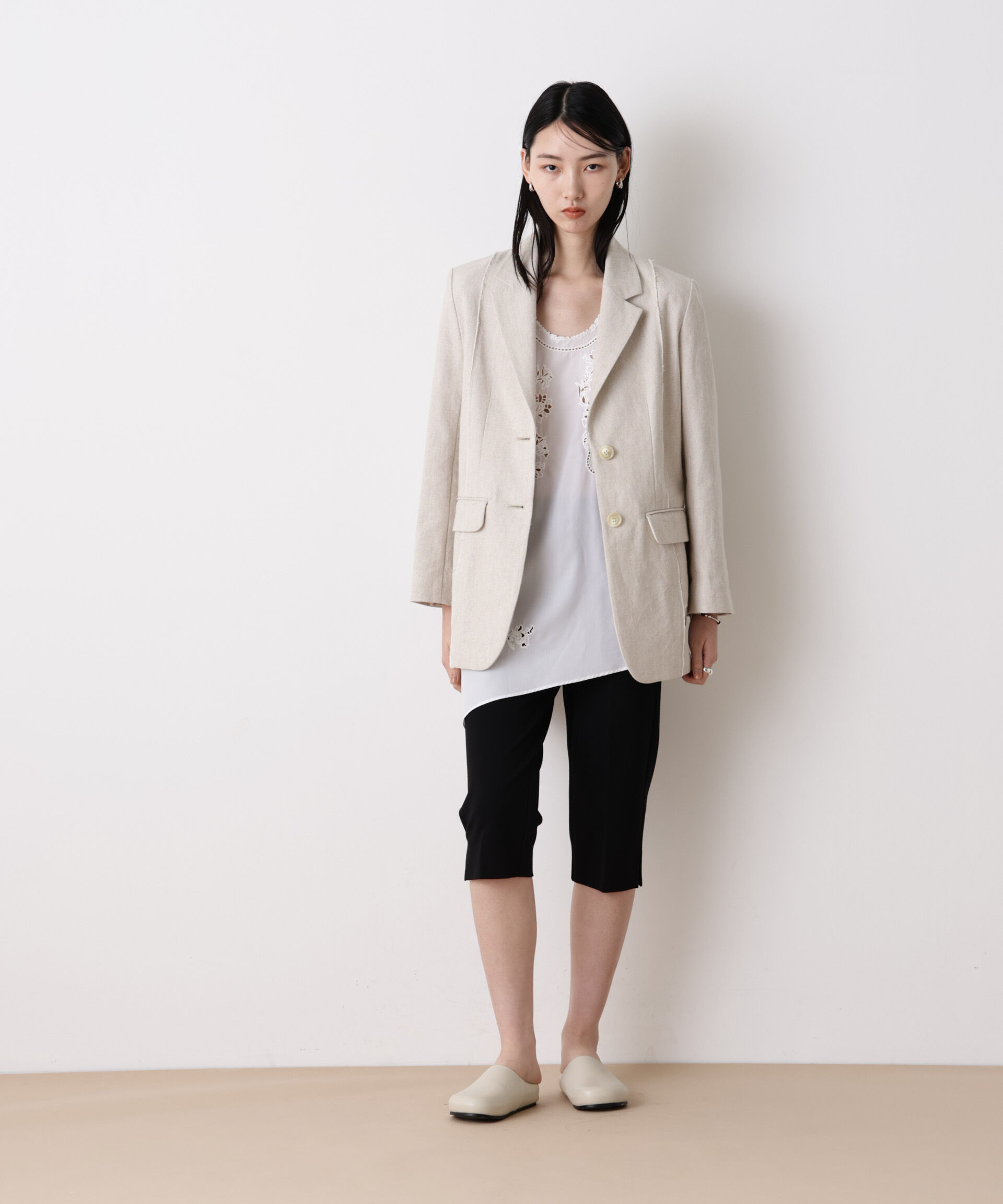 nano･universe「「STEVELOUR」リネンコットンジャケット」|テーラードジャケット|