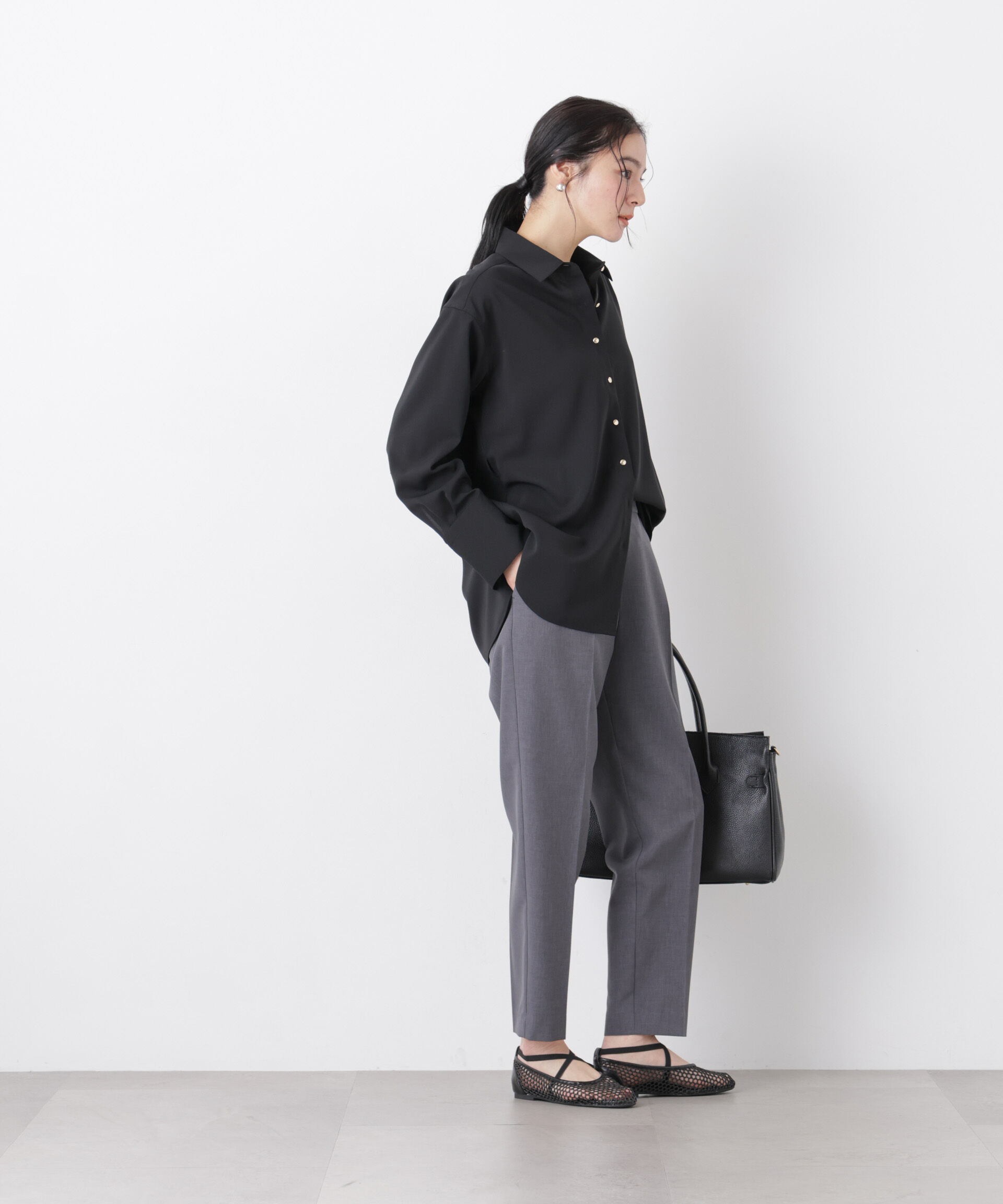 nano･universe「ライトファンクションイージーテーパードパンツ(セットアップ可)」|チノ|