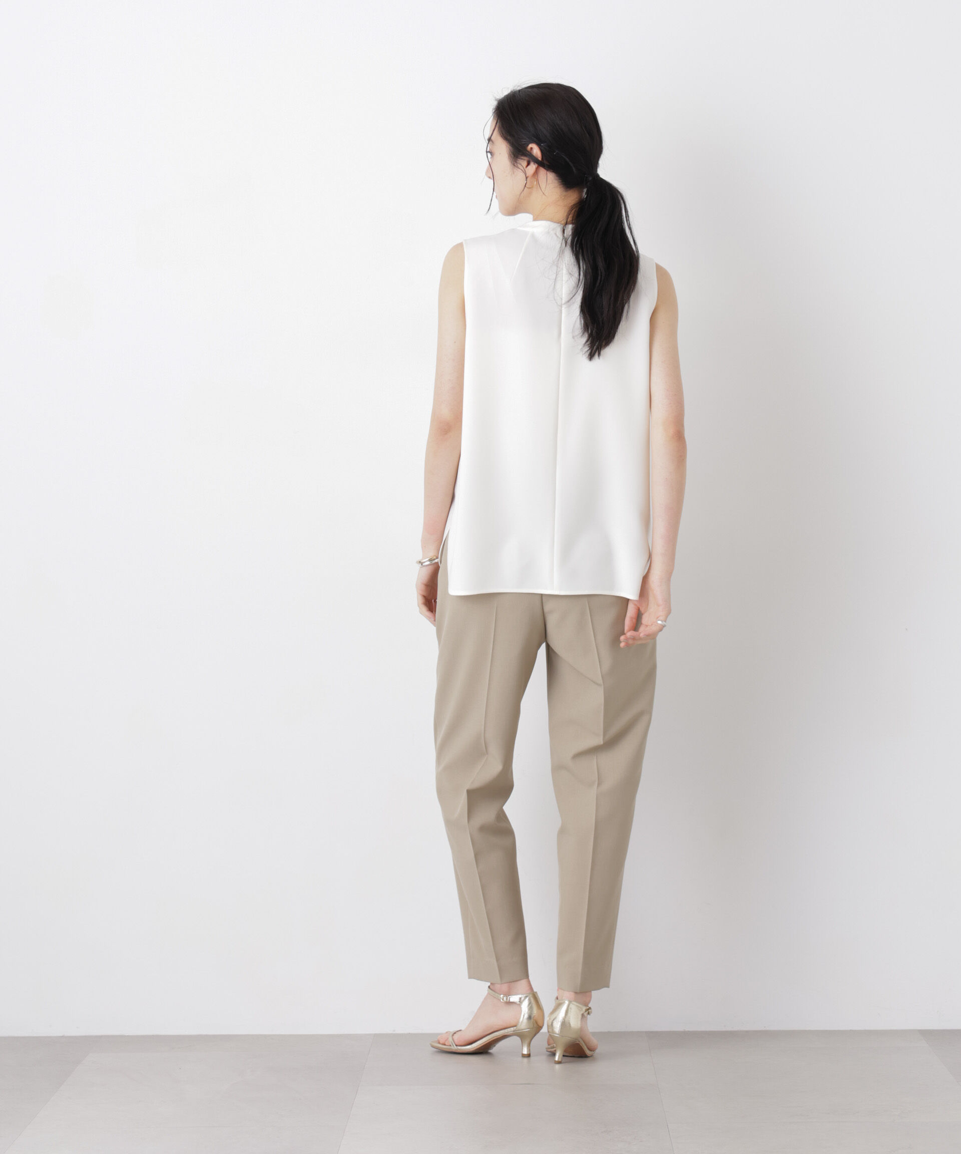 nano･universe「ライトファンクションイージーテーパードパンツ(セットアップ可)」|チノ|