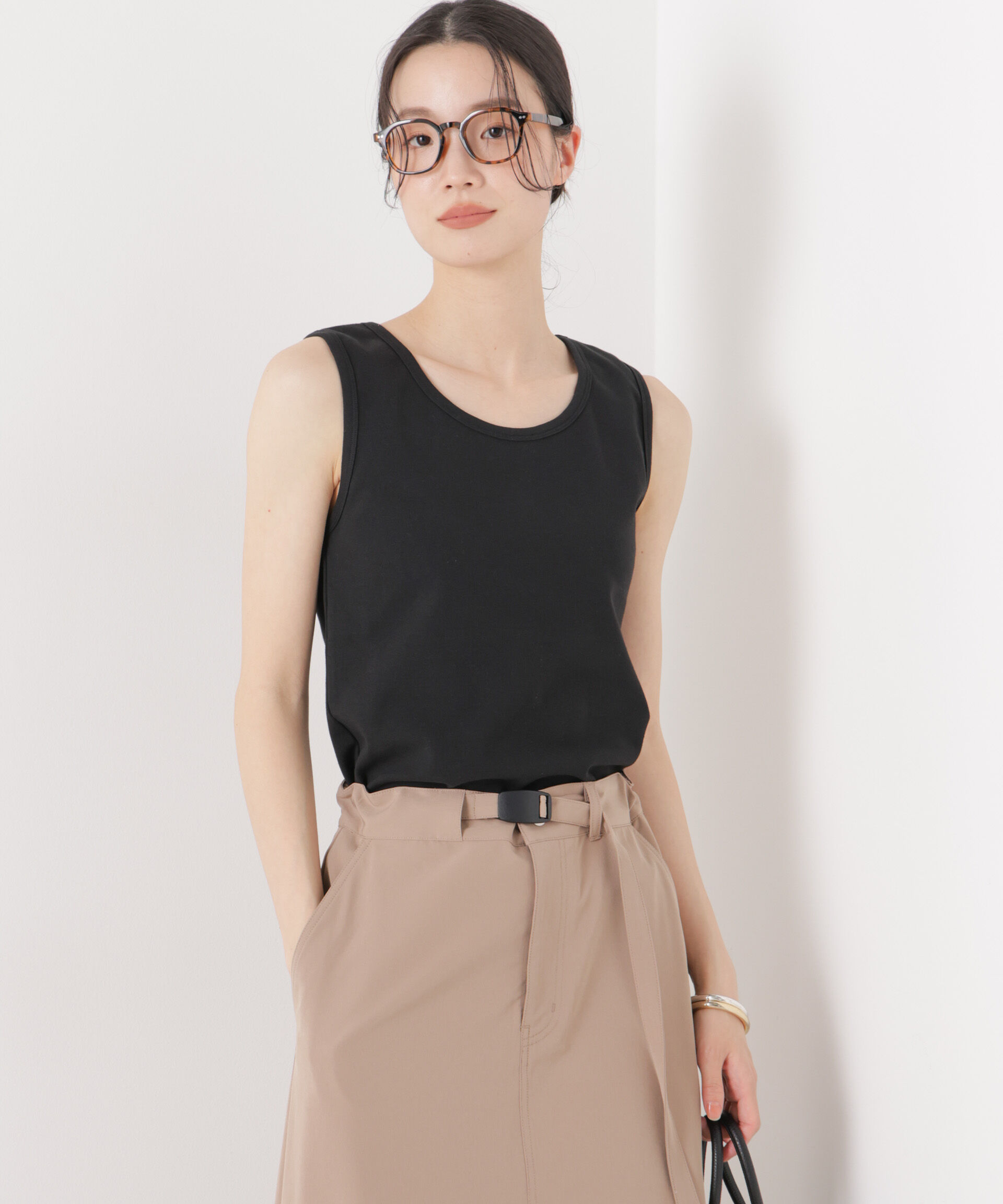 nano･universe「抗菌防臭コットンフライスカットタンクトップ」|Tシャツ・カットソー|