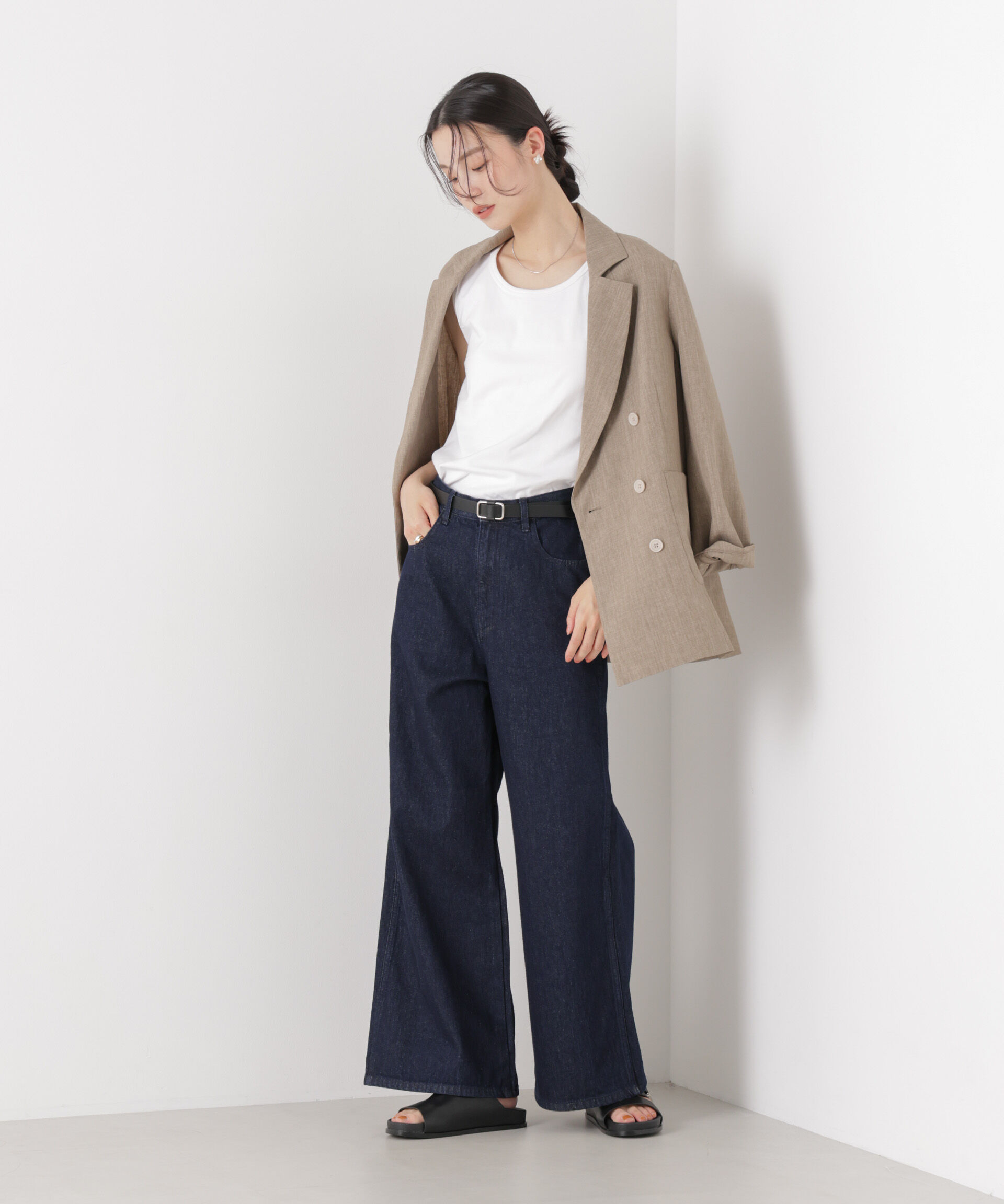 nano･universe「抗菌防臭コットンフライスカットタンクトップ」|Tシャツ・カットソー|