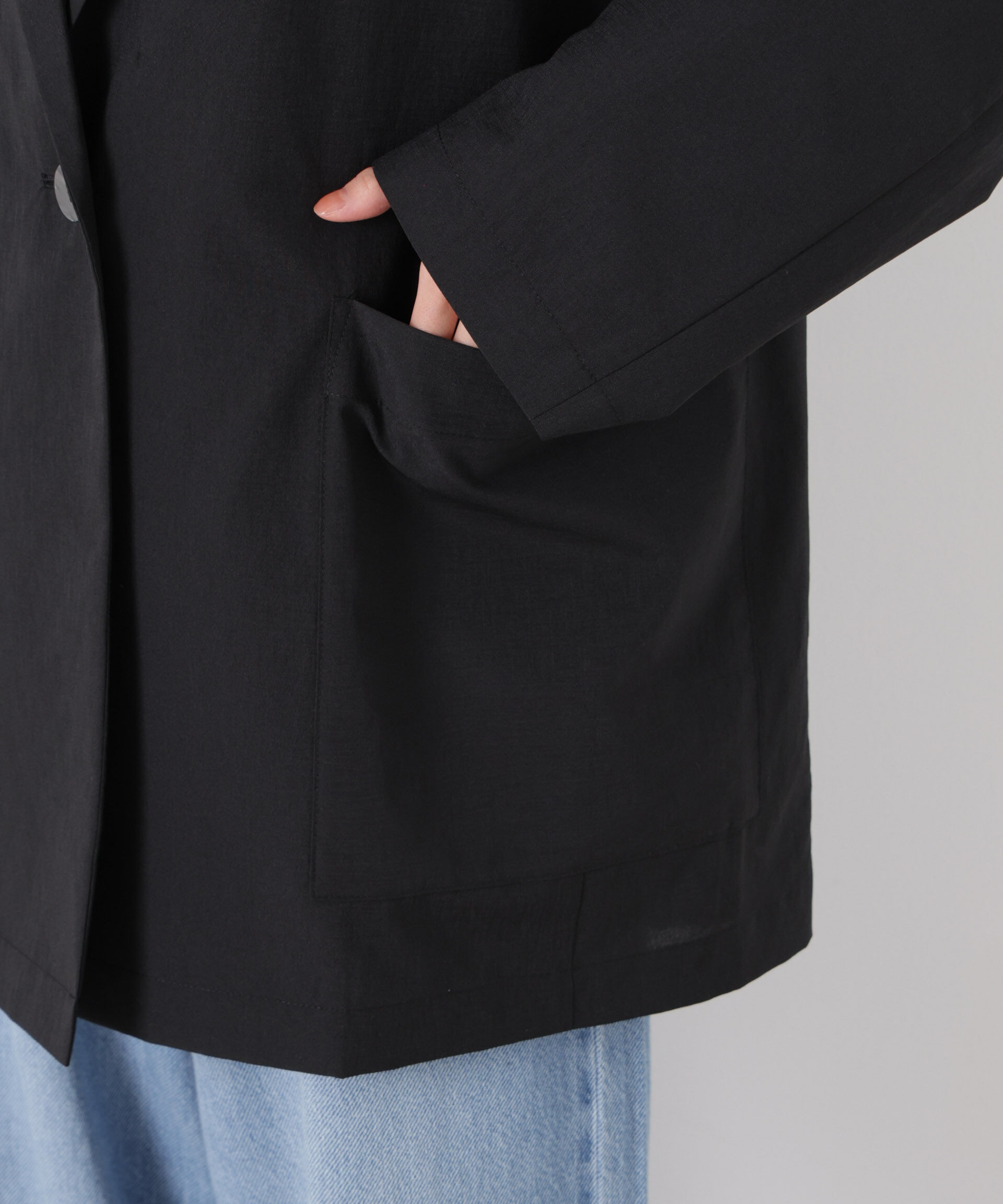 nano･universe「ソフトシアーシングルジャケット(セットアップ可)」|テーラードジャケット|