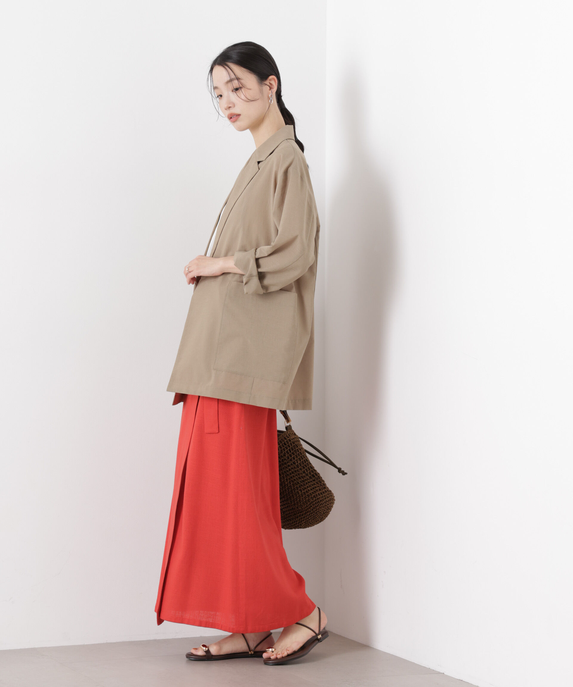 nano･universe「ソフトシアーシングルジャケット(セットアップ可)」|テーラードジャケット|