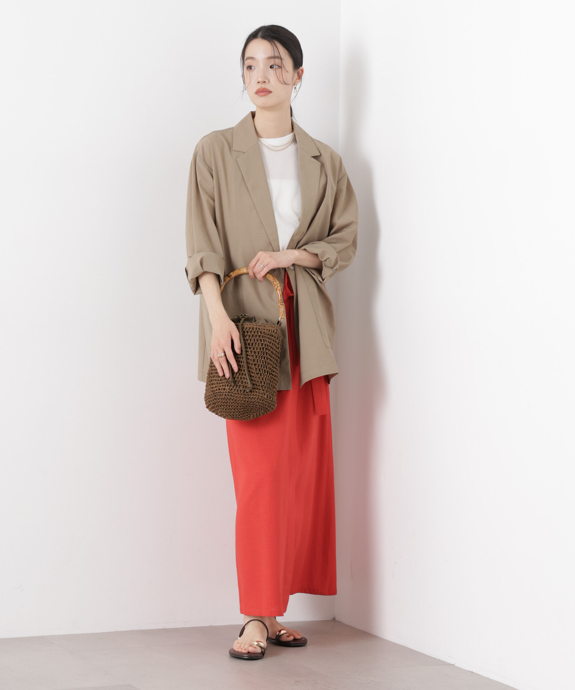 nano･universe「ソフトシアーシングルジャケット(セットアップ可)」|テーラードジャケット|