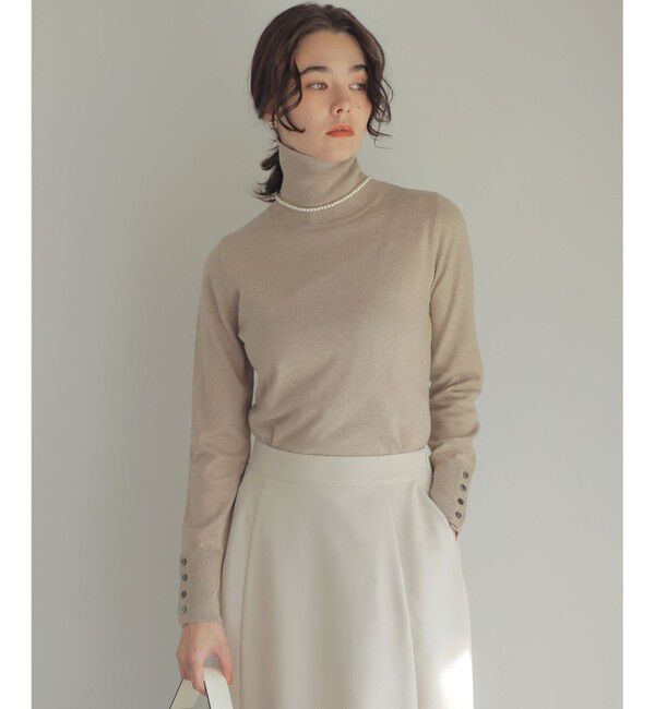組曲「ニューシックタートル ニット」|ニット・セーター|ベージュ系
