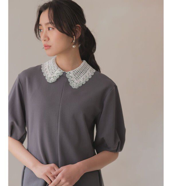 組曲「【2WAY】レース襟フレンチテリー ワンピース」|ワンピース|