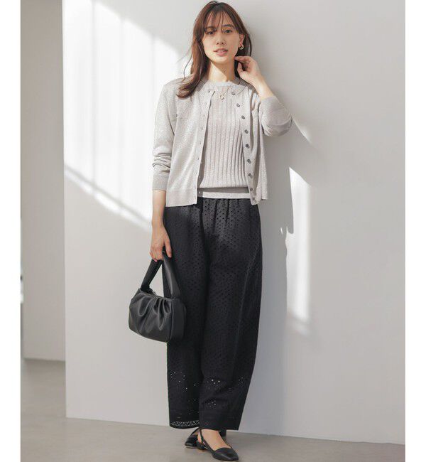 組曲「ライトラメニット アンサンブル」|カーディガン|