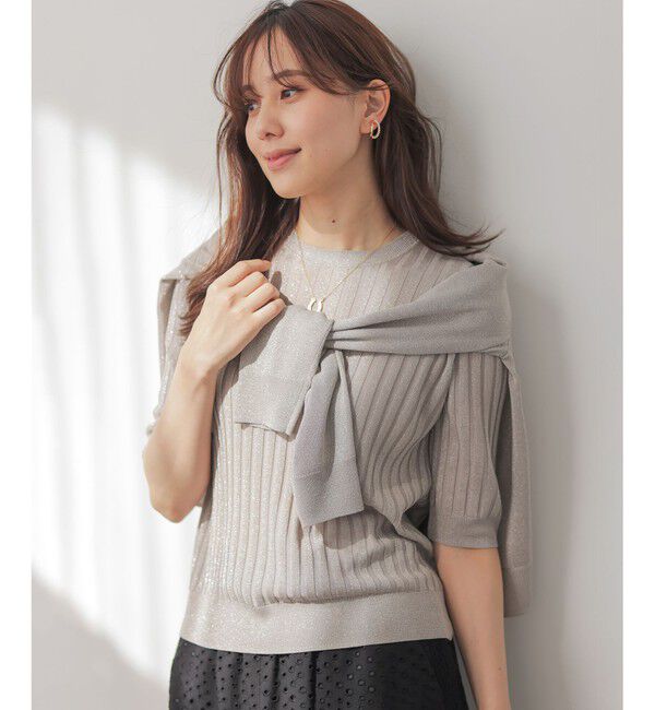 組曲「ライトラメニット アンサンブル」|カーディガン|