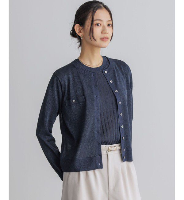 組曲「ライトラメニット アンサンブル」|カーディガン|