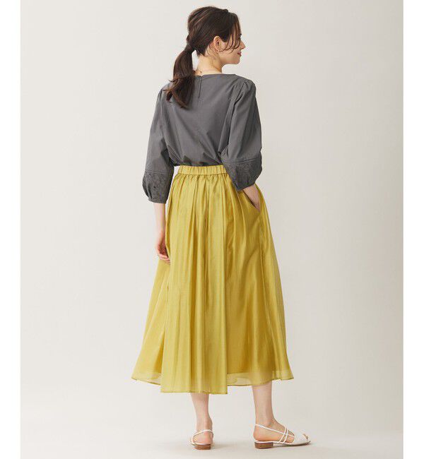 自由区「【洗える】エアリータック スカート」|スカート|