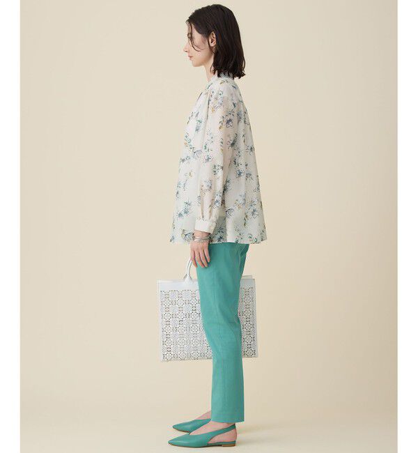 自由区「エアリーローン花柄プリント ブラウス」|シャツ・ブラウス|