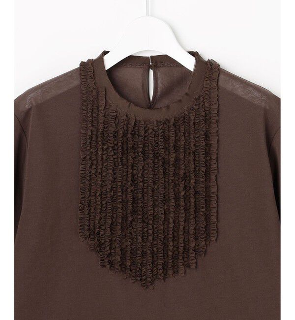 自由区「シアーフリルジャージー カットソー」|Tシャツ・カットソー|