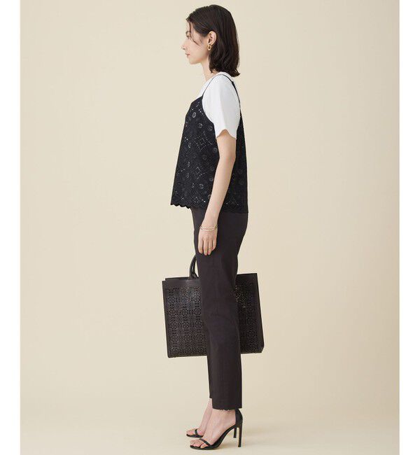 自由区「【2点SET】レースコンビ Tシャツ」|Tシャツ・カットソー|