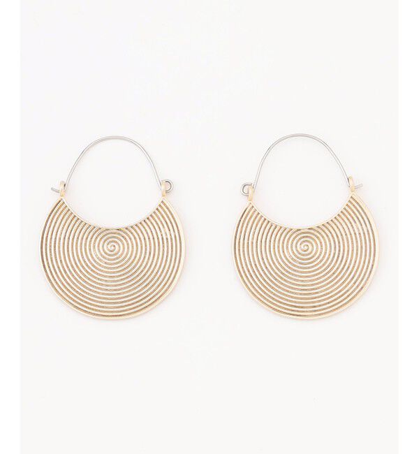 自由区「【SHIHOさん着用・大ぶり】スワール ピアス」|ネックレス|ﾏｯﾄｺﾞｰ