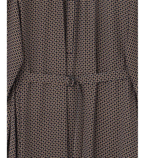 23区「【洗える】スクエアチェーンプリント ワンピース」|ワンピース|