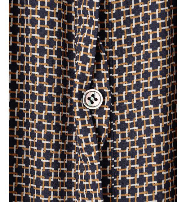 23区「【洗える】スクエアチェーンプリント ワンピース」|ワンピース|