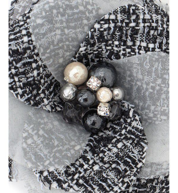 23区「シャインツイード コサージュ」|ブローチ・コサージュ|