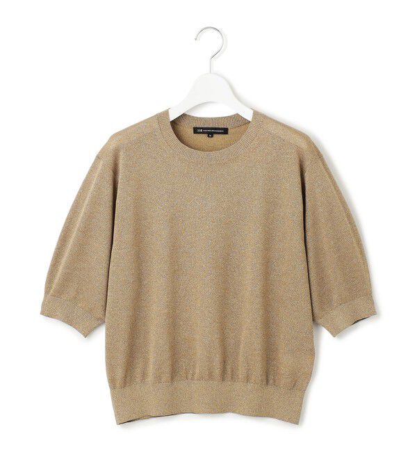 23区「【洗える】オータムメタリック ラメ ニットT」|ニット・セーター|