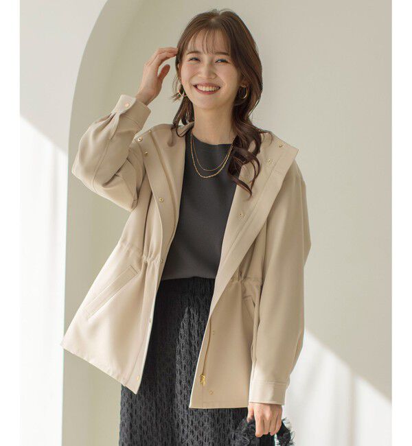 ANY SIS「【撥水・UVカット・洗える】フーデットハーフ コート」|ミリタリー・モッズコート|ﾗｲﾄﾍﾞｰ