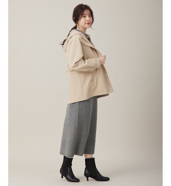 ANY SIS「【撥水・UVカット・洗える】フーデットハーフ コート」|ミリタリー・モッズコート|