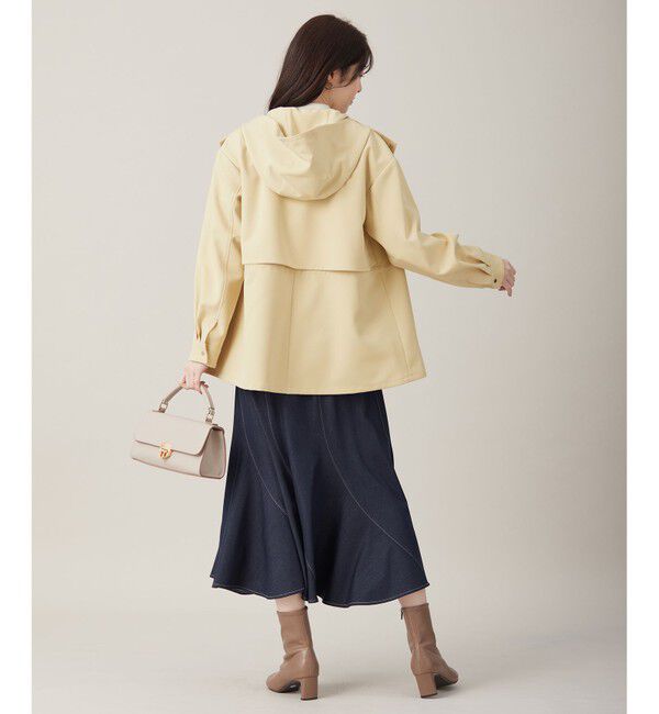 ANY SIS「【撥水・UVカット・洗える】フーデットハーフ コート」|ミリタリー・モッズコート|