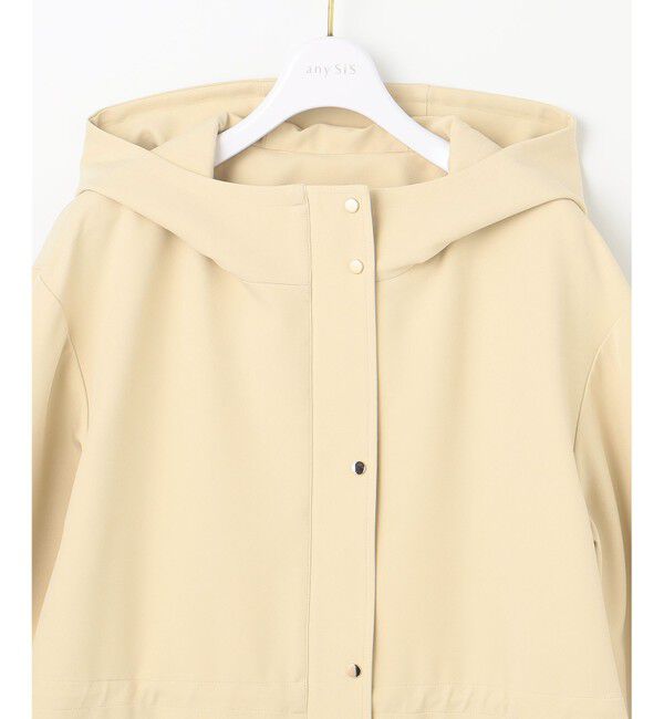 ANY SIS「【撥水・UVカット・洗える】フーデットハーフ コート」|ミリタリー・モッズコート|