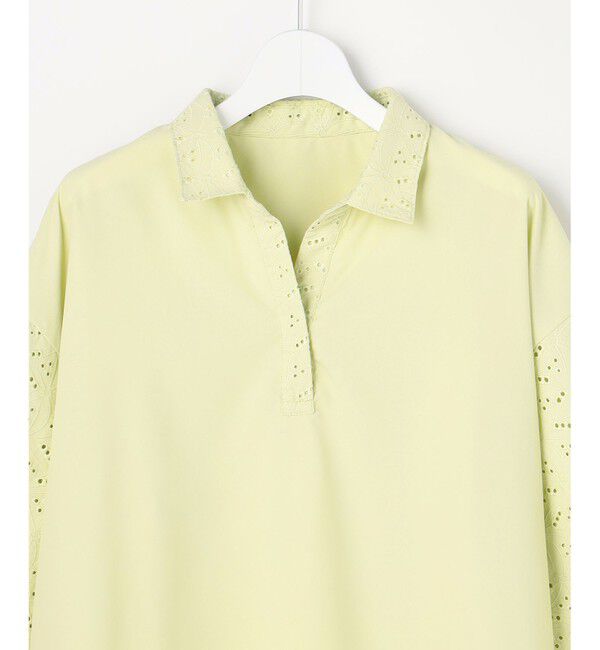 ANY SIS「レースパフスリーブ シャツ」|シャツ・ブラウス|