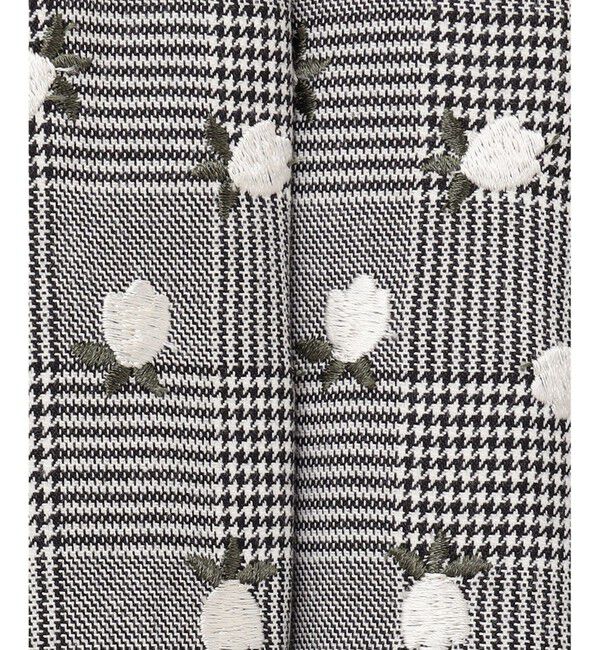 GRACE CONTINENTAL「チェックフラワータックスカート」|スカート|