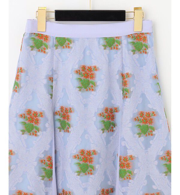 GRACE CONTINENTAL「タイルジャガードフレアスカート」|スカート|