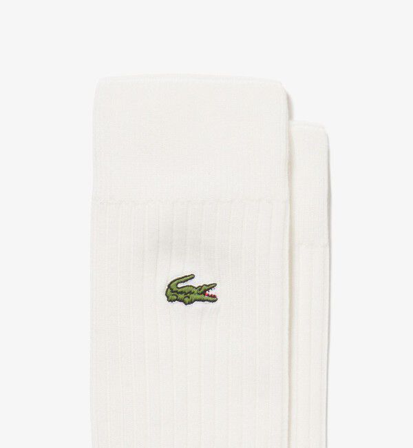 LACOSTE「クロックエンブレム3&times;2リブニットソックス」|ソックス|