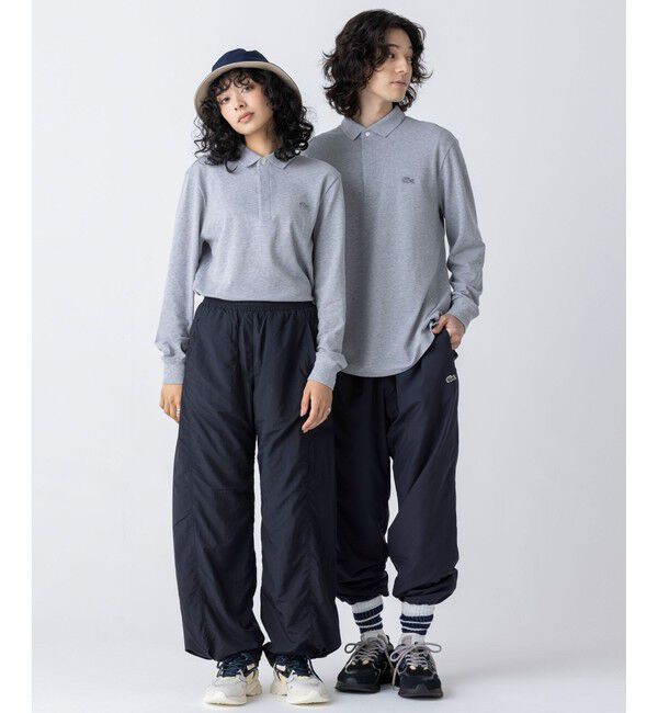 LACOSTE「比翼フロントロングスリーブポロシャツ」|ポロシャツ|