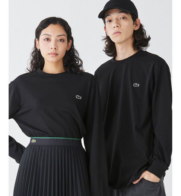 LACOSTE「ベーシックロングスリーブTシャツ / 長袖Tシャツ」|Tシャツ・カットソー|ブラック