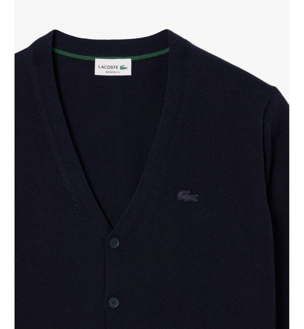 LACOSTE「エッセンシャルメリノウールカーディガン」|カーディガン|