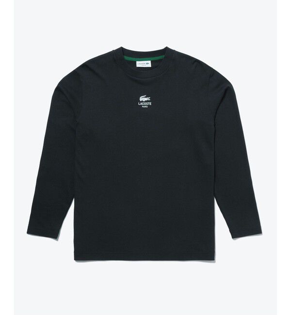 LACOSTE「オーバーサイズ PARISロゴ ヘビーウェイト 長袖Tシャツ / ロンT」|Tシャツ・カットソー|