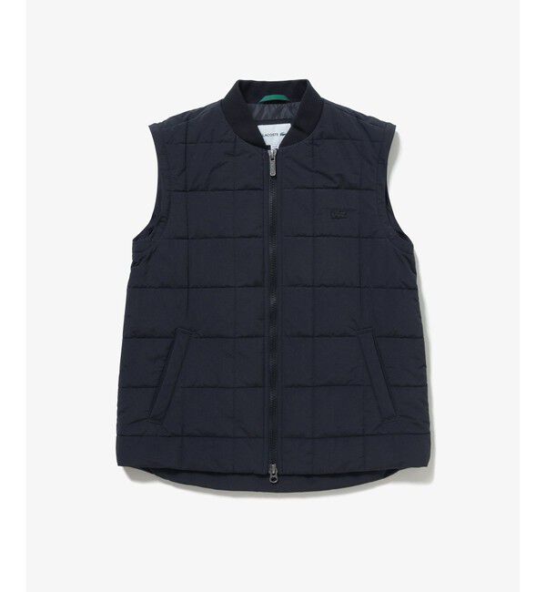LACOSTE「撥水 防風 2WAY 袖 着脱可 キルティング ナイロンダウンジャケット / キルティングベスト」|ブルゾン・スタジャン|
