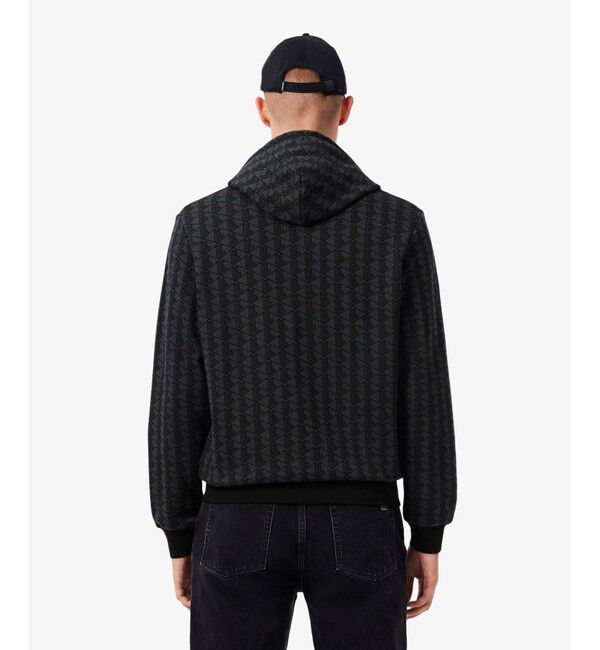 LACOSTE「オールオーバーモノグラムスウェットフーディー」|パーカー|