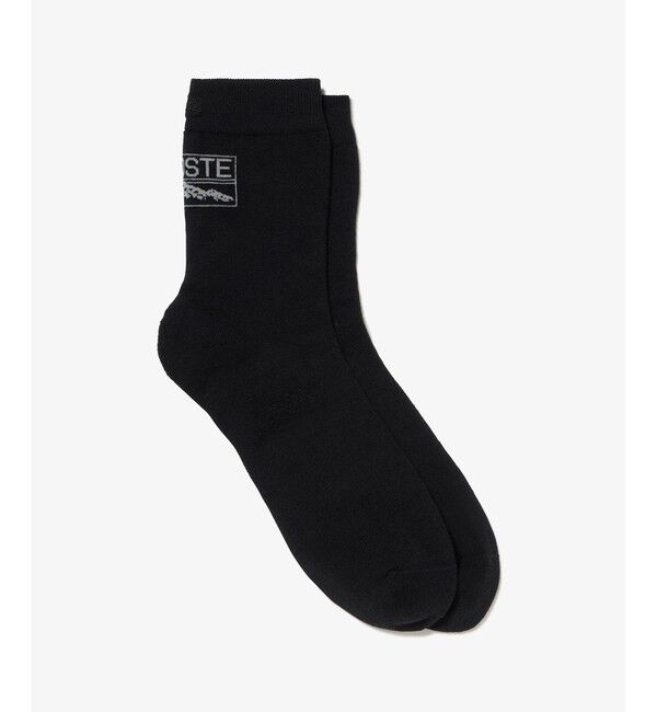 LACOSTE「バックロゴクルーソックス」|ソックス|ブラック