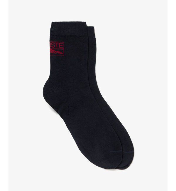 LACOSTE「バックロゴクルーソックス」|ソックス|ネイビー