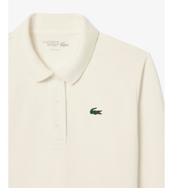 LACOSTE「ヒートレギュレーション＆UVカット鹿の子ゴルフポロシャツ」|ポロシャツ|