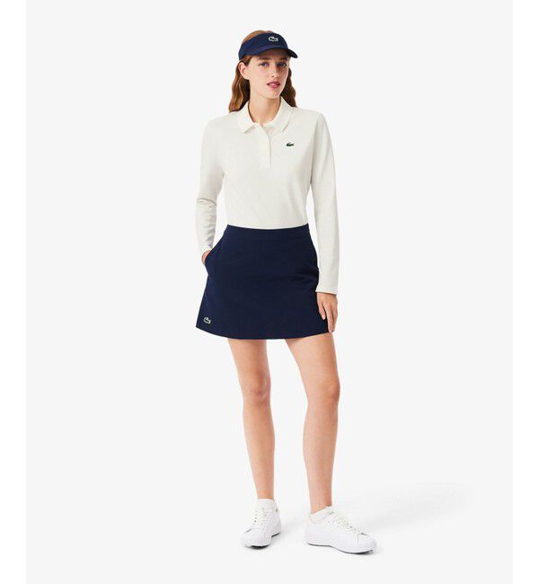 LACOSTE「ヒートレギュレーション＆UVカット鹿の子ゴルフポロシャツ」|ポロシャツ|