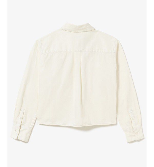 LACOSTE「デニムクロップドシャツ」|シャツ・ブラウス|