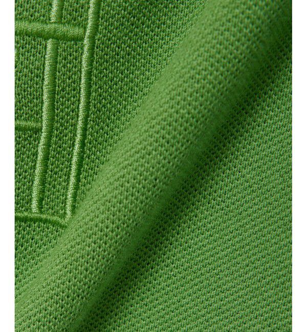 LACOSTE「テニスコートエンブロイダリー鹿の子地ポロシャツ」|ポロシャツ|