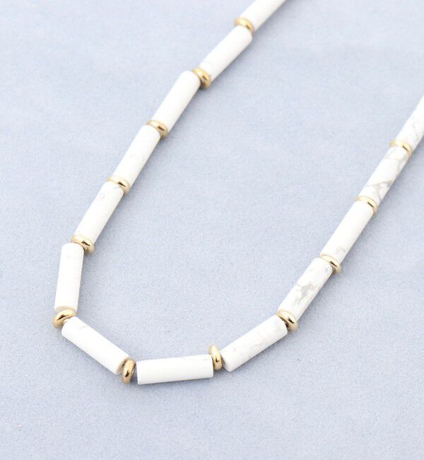 grace grace「【grace grace/グラスグラス】チューブ天然石ネックレス」|ネックレス|