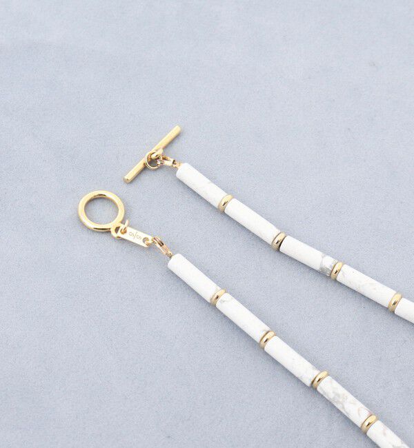 grace grace「【grace grace/グラスグラス】チューブ天然石ネックレス」|ネックレス|