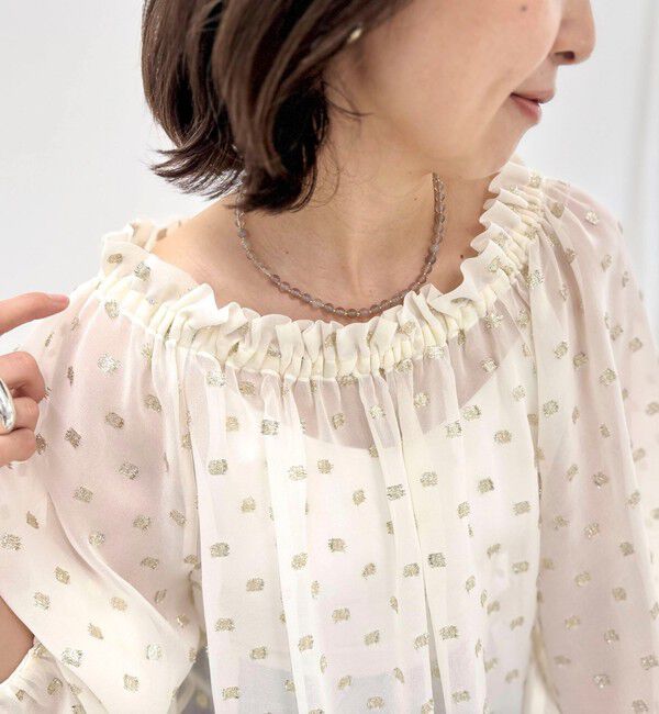 grace grace「【grace grace/グラスグラス】ラウンド天然石ネックレス」|ネックレス|