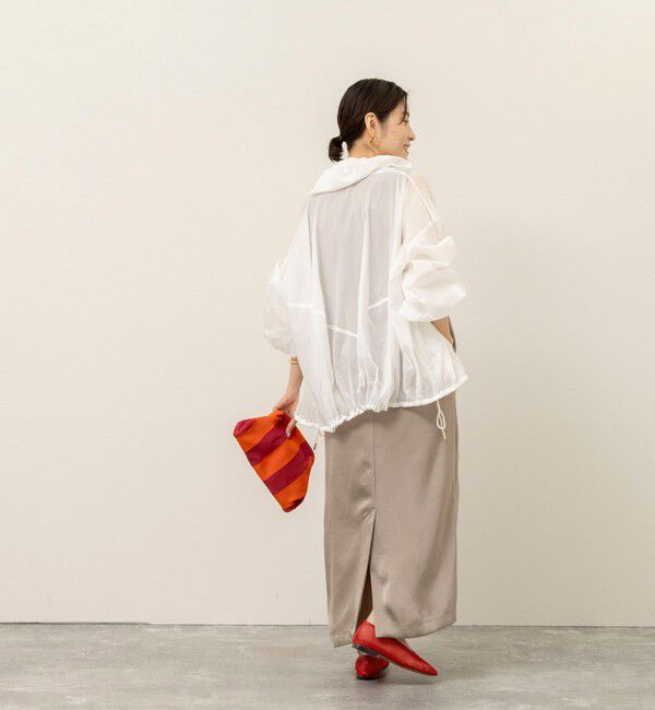 MAQWEL「【MAQWEL/マクウェル】ウォッシャブルサテンワンピース」|ワンピース|