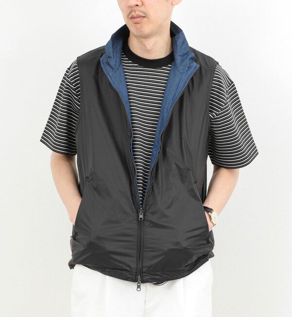 NOLLEY'S goodman「【TAION/タイオン】NON DOWN MILITARY R/S HI NECK VEST 26SS」|ベスト・ジレ|